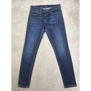 Express Jeans Women's Sz 4 Mid Rise Jegging Leggings  Blue Denim